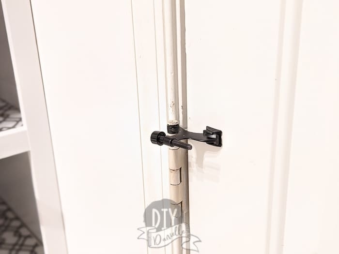 Adjustable Hinge Pin Stop, Matte Black Modern Farmhouse Style