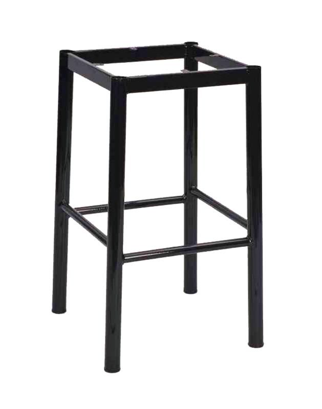 Bar Stool Base Frame Metal Cylindrical Legs Open Construction