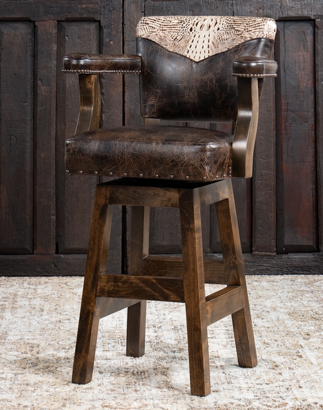 Leather Rustic Bar Stools