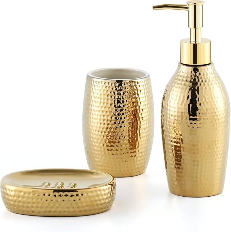 Gold Bath Accessories