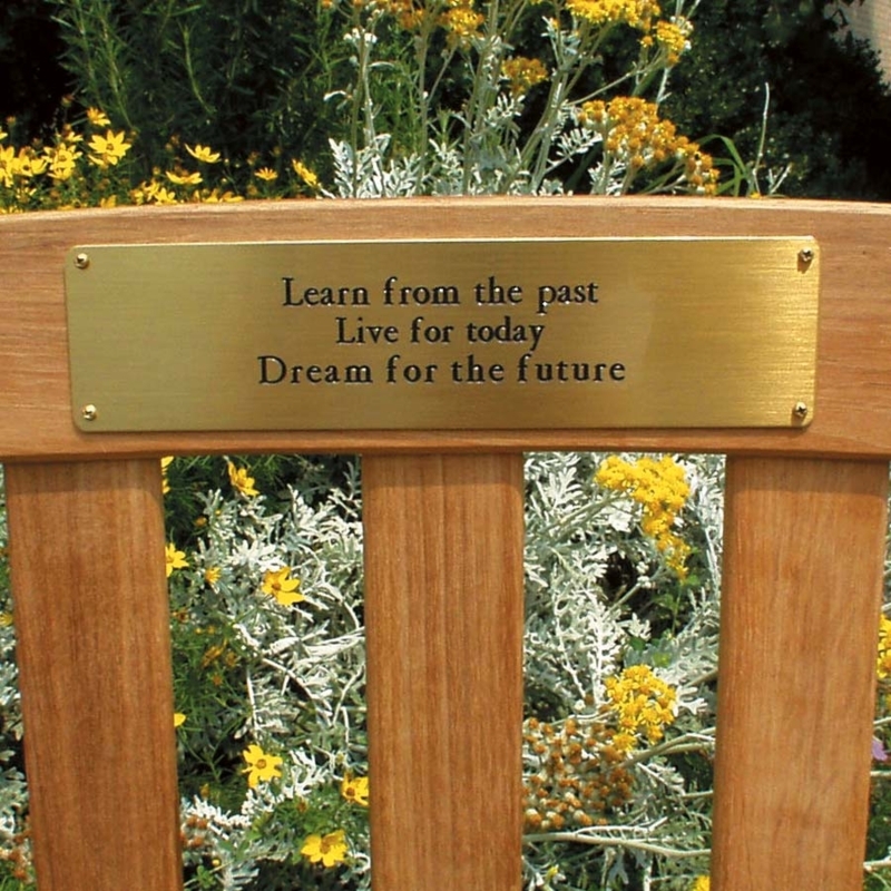 Bench Plaques Personalized Metal Memorial Benches | Memorial Benches |  Engraved Benc Memorial Plaque Design