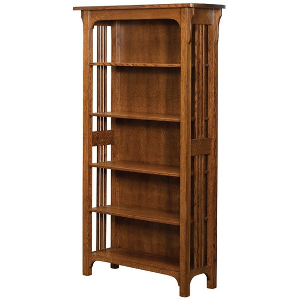 Bookcase Craftsman Mission Corbel Brackets Open Back