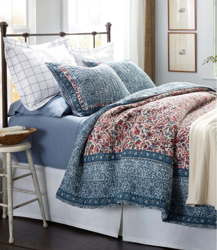 Border Floral Quilt Collection Multi, Cotton | L.L.Bean, Stnd Sham