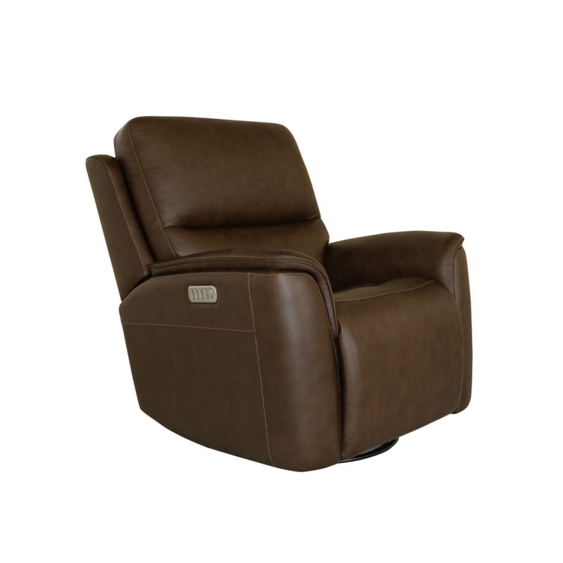 Burnt Umber Power Swivel Glider Recliner Chair