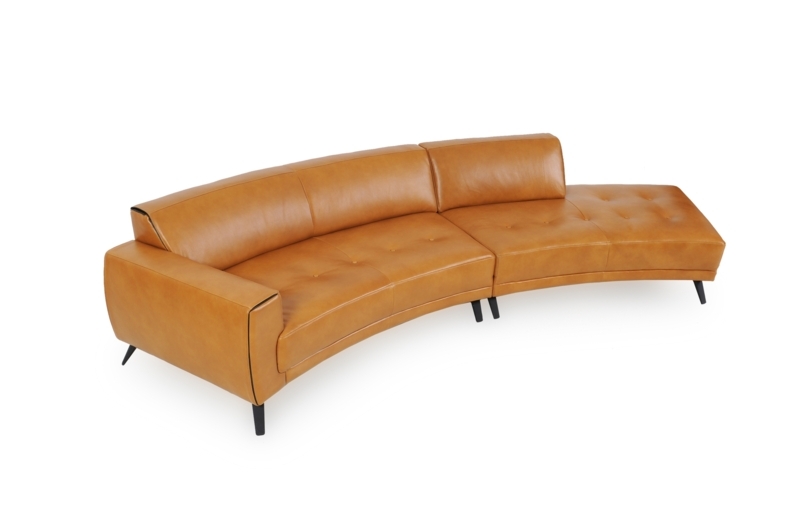 Casa Blanca Curved Leather Sectional - Las Vegas Furniture Store | Modern  Home Furniture | Cornerstone Furniture