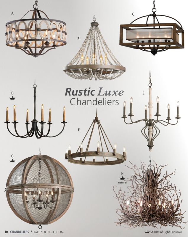 Chandelier Collection Mixed Materials Artisan Textures Twig Wire
