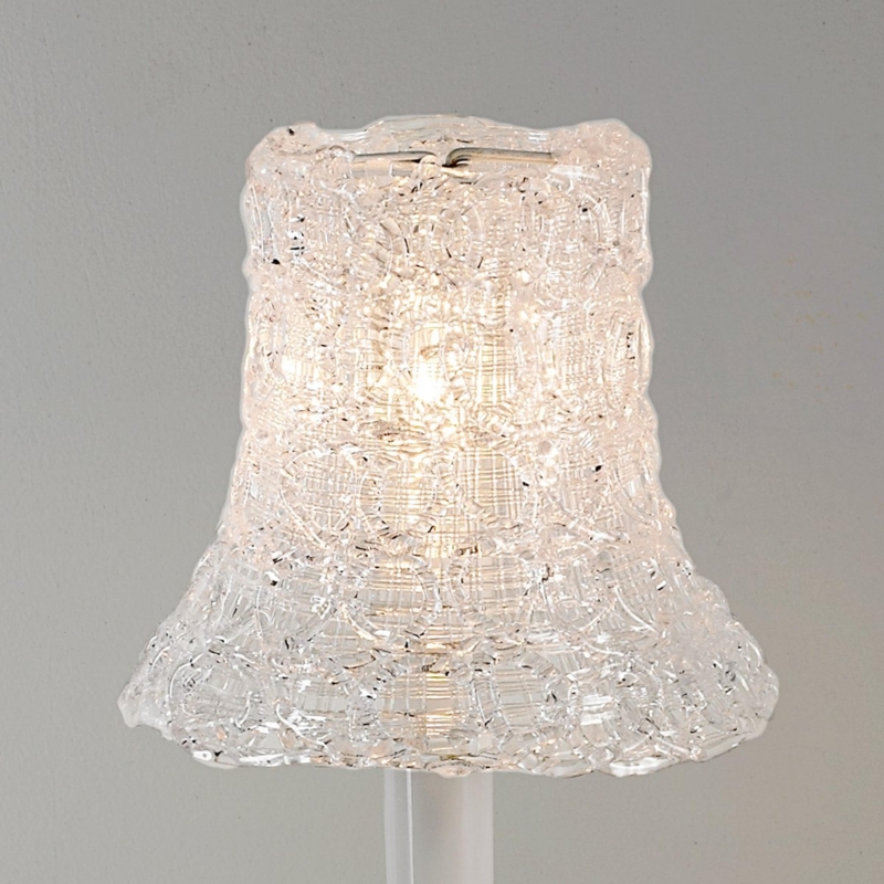 Chandelier Shade Mini Clear Spun Acrylic Bell Shape