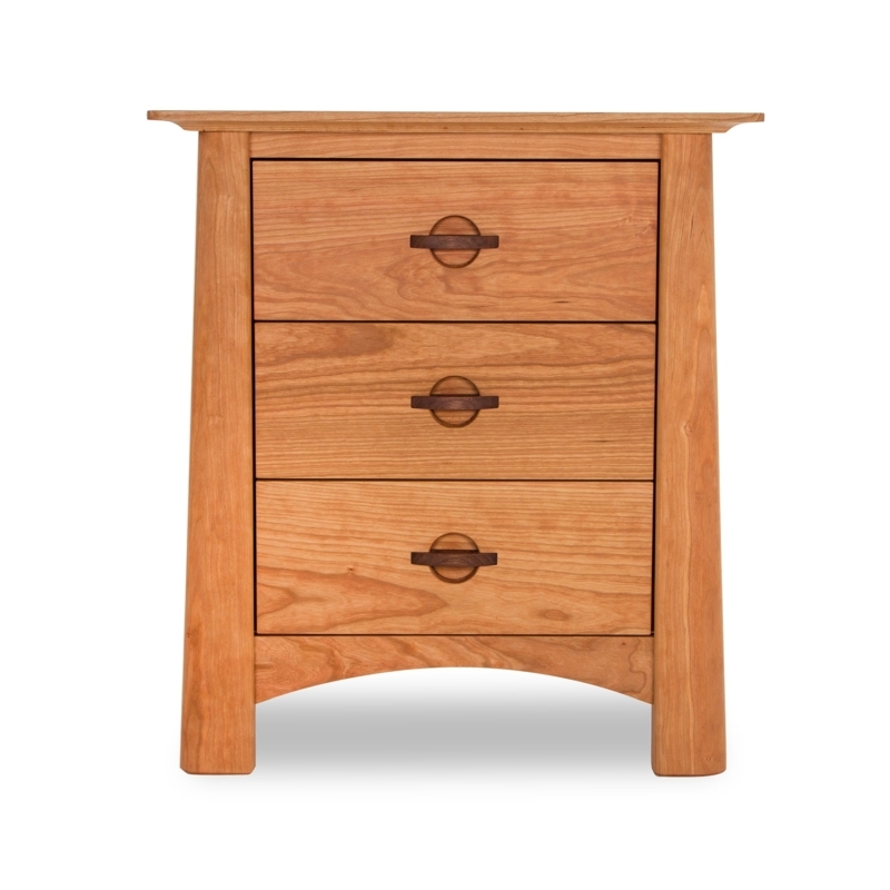 Cherry Moon 3-Drawer Nightstand by Maple Corner Woodworks | Vermont Woods  Studios