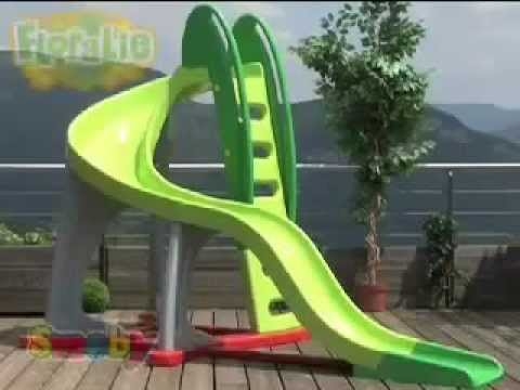 childrens garden slides
