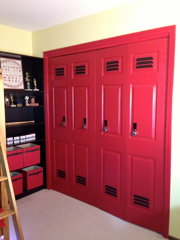 Closet Doors with Bifold Design and Faux Vent Slats