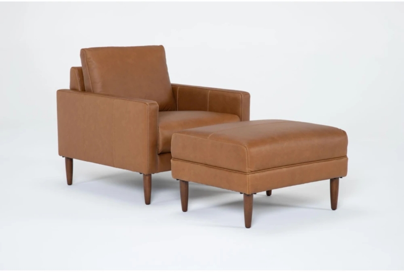 Contemporary Reading Chair with Decorative Stitching