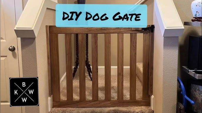 Craftsman Pet Gate Solid Joinery Vertical Slats Natural Grain (70/75)