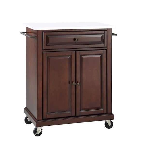 CROSLEY FURNITURE Mahogany Portable Kitchen Island with Granite Top  KF30020EMA - The Home Depot