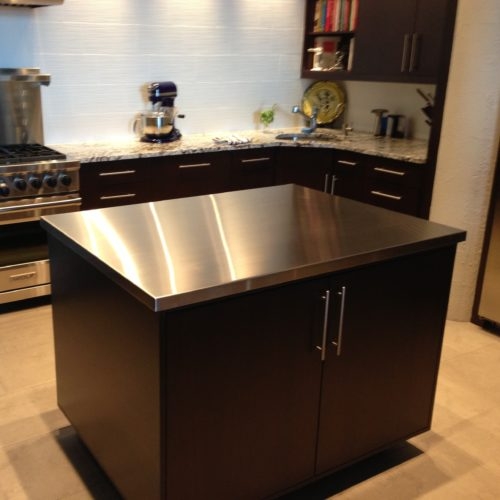 Custom Stainless Steel Countertops & Island Tops for Kitchens