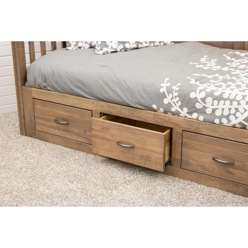 Daybed Sandy Point Finish Solid Maple Mission Style Cup Pulls
