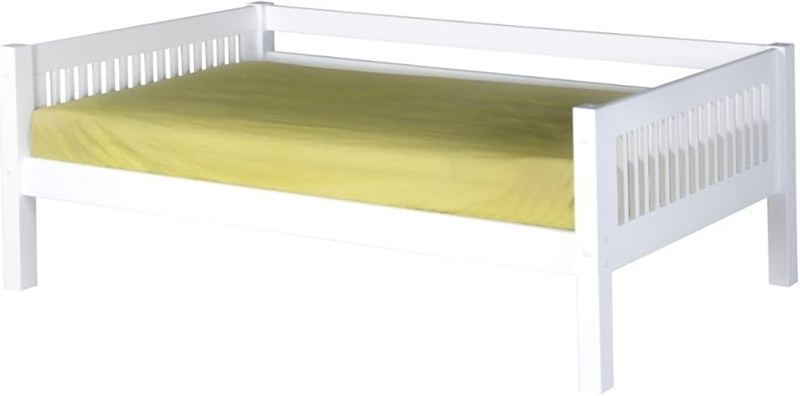 Daybed White Solid Wood Mission Slats Open Underbed Clearance