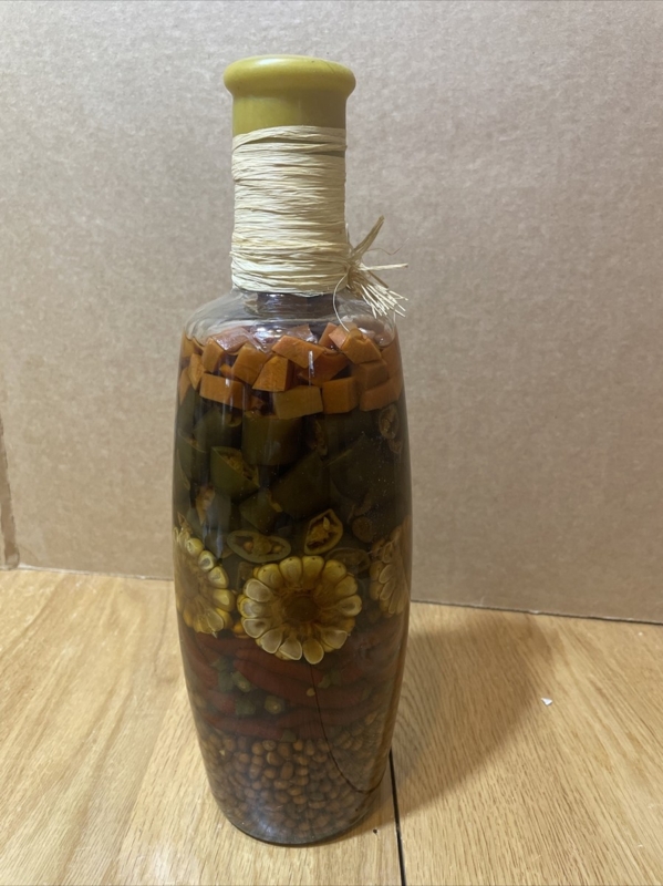 Decorative Bottle Corn Accents, Layered Vegetables Rustic Farmhouse Accent