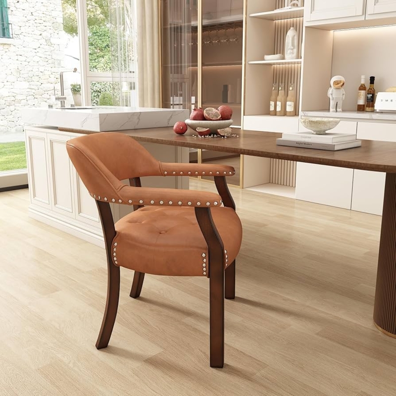 Leather Dining Room Chairs With Arms