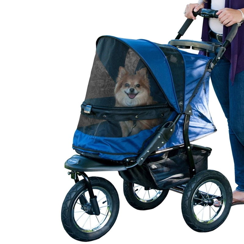 Dog Jogging Stroller Panoramic Mesh Midnight Navy Dog Jogger