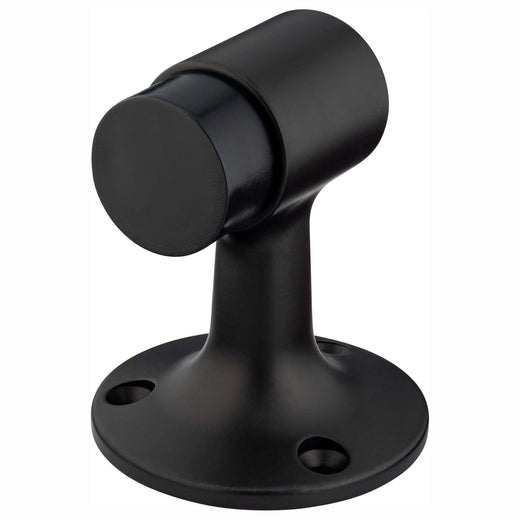 Door Stop Matte Black Industrial Pedestal Neck Rubber Bumper Tip