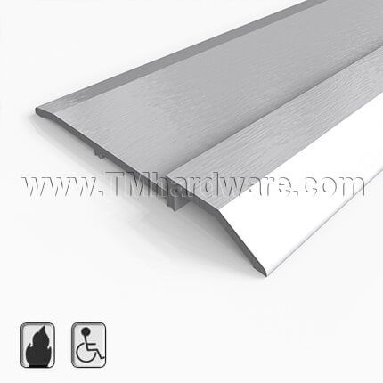 Door Threshold Cover Plate Brushed Aluminum ADA Compliant Transition