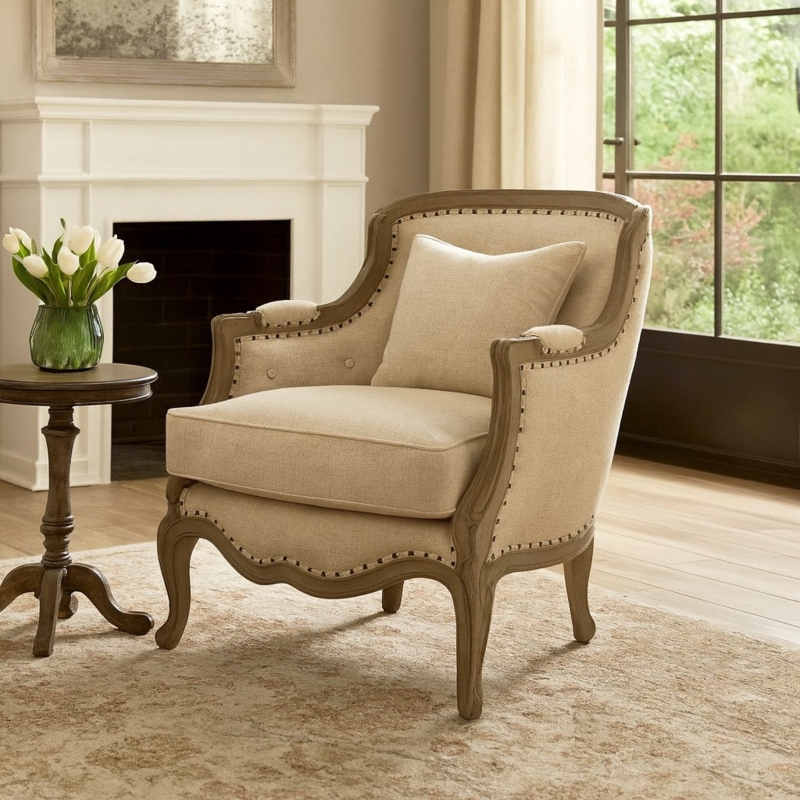 Dorset Upholstered Occasional Armchair | French Chairs - Crown French  Furniture