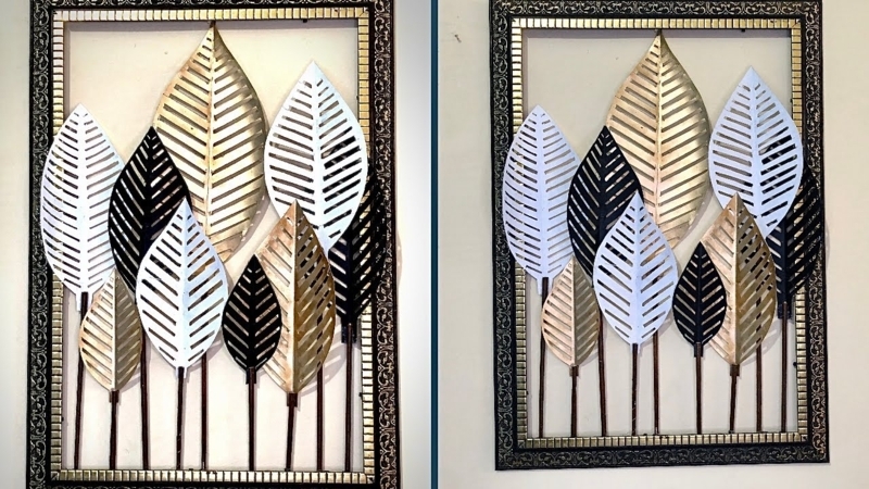 Easy Wall Art ideas | cardboard wall art | metal wall art | diy framed wall  art