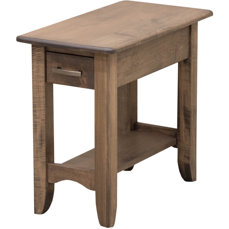End Table Sandy Point Finish Slim Profile with Open Shelf