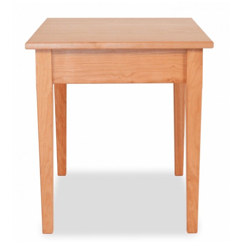 End Table Shaker Wood Side Table with Flat Apron, Satin Finish