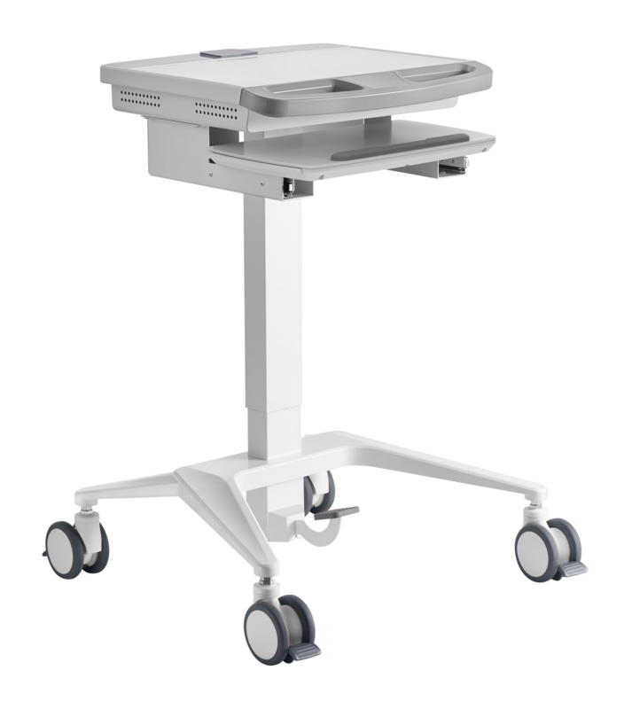 Ergonomic Mobile Workstation Retractable Keyboard Tray Wrist Rest