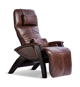 Ergonomic Zero Gravity Chair with Curved Wood Toned Frame
