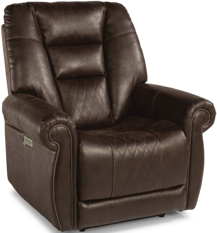 Flexsteel Maverick Dark Brown Power Recliner with Power Headrest and  Lumbar | Hoelscher's Fine Furniture, Appliances & Electronics | Floresville  and Pleasanton, TX