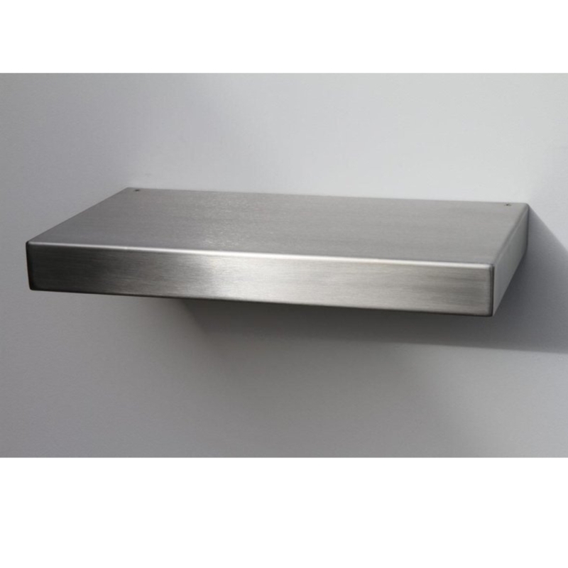 Floating Shelf Deep Ledge 12 Inch Boxy Profile Seamless Edges Steel