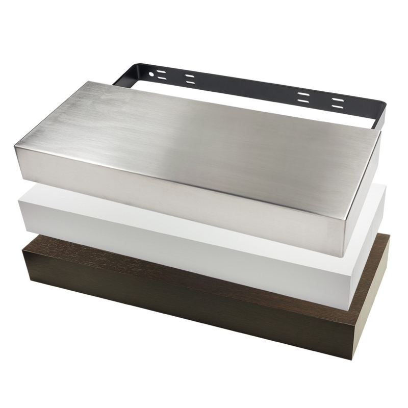 Floating Shelf System Thick Box Profile Mixed Finishes Modular Design