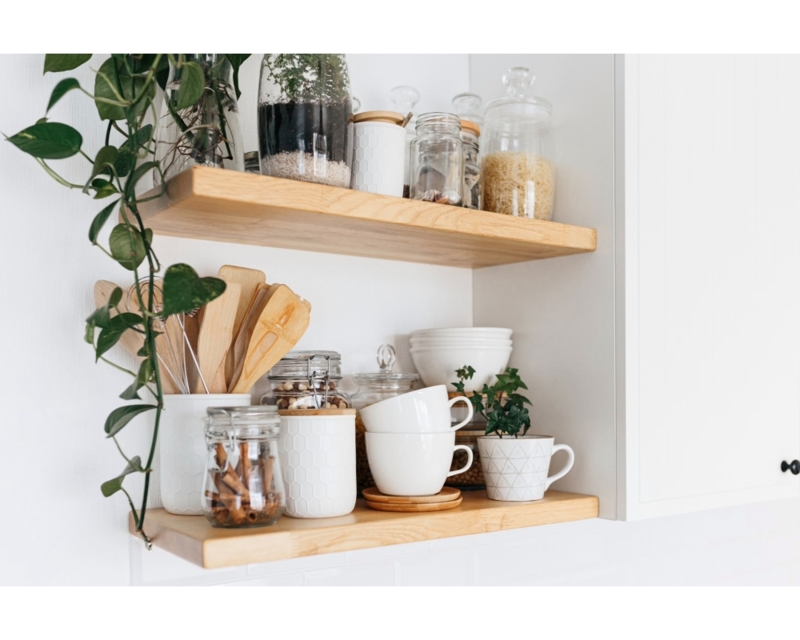 Floating Shelves Natural Wood Organic Oil Finish Thick Profile