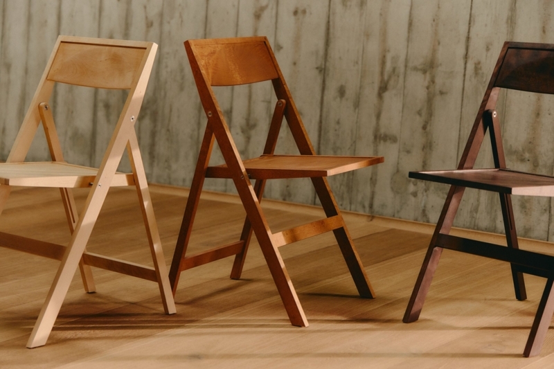 Frama Folding Flat Chair, Warm Brown Birch
