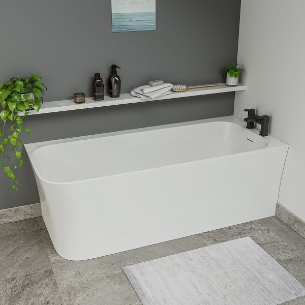 Freestanding Corner Bath in Right-Handed Configuration