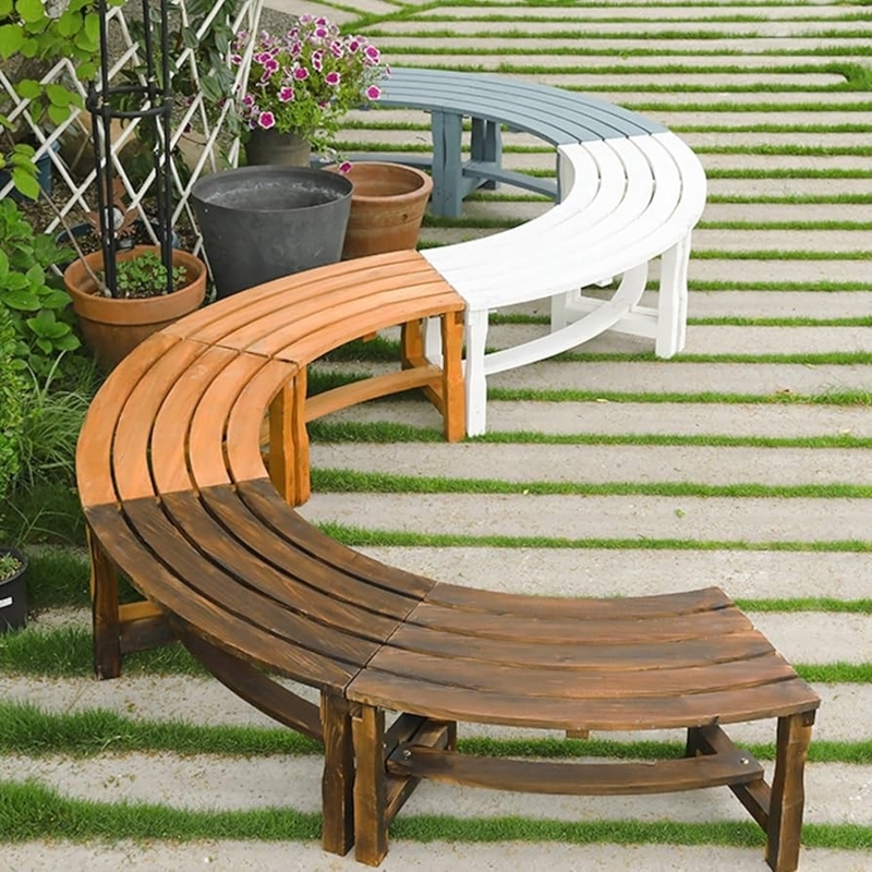 Curved Garden Benches