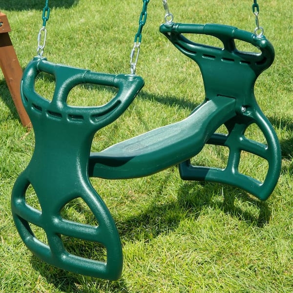 Glider Swing Textured Matte Finish with Dual Ride Forest Green Design