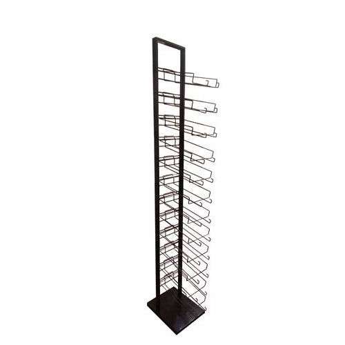 Hat Rack 72-Cap Wire Pockets Industrial Retail Floor Stand