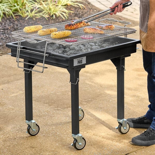 Heavy Duty Steel Charcoal Grill 30 Inch with Removable Legs