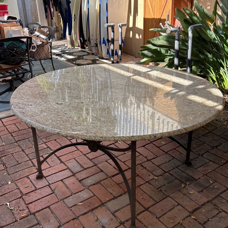 Heavy, Solid Granite Patio Table 60 Round for Sale in San Diego, CA -  OfferUp
