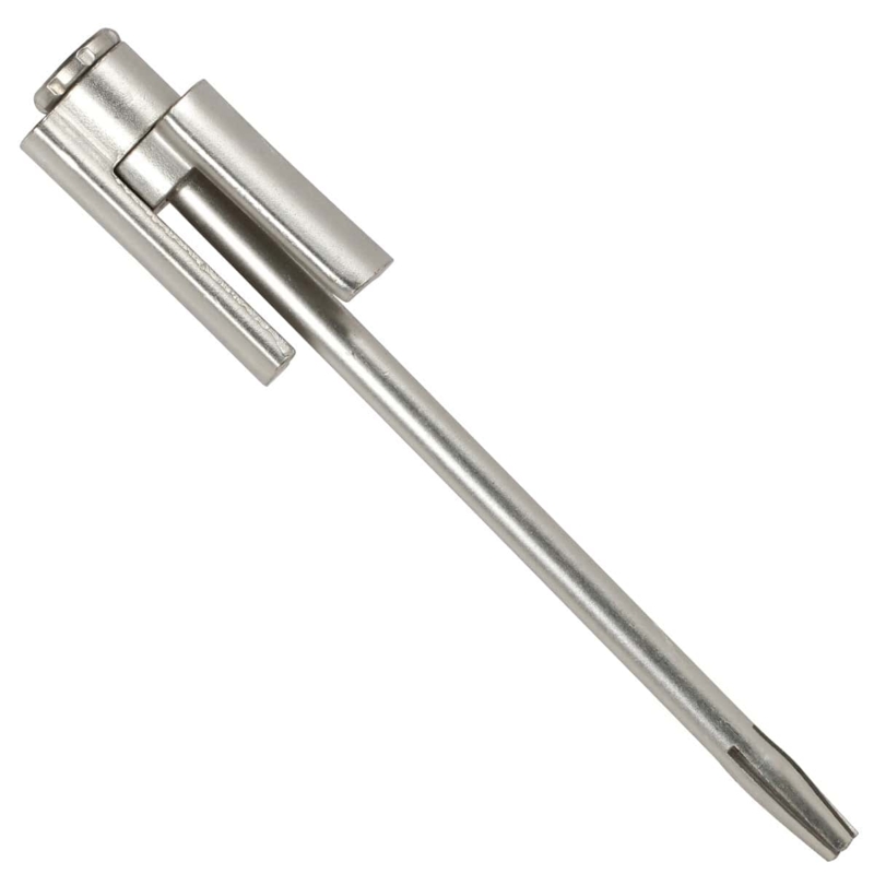 Hinge Pin Door Stop, Heavy Duty Metal Pivoting Bumper Adjustable
