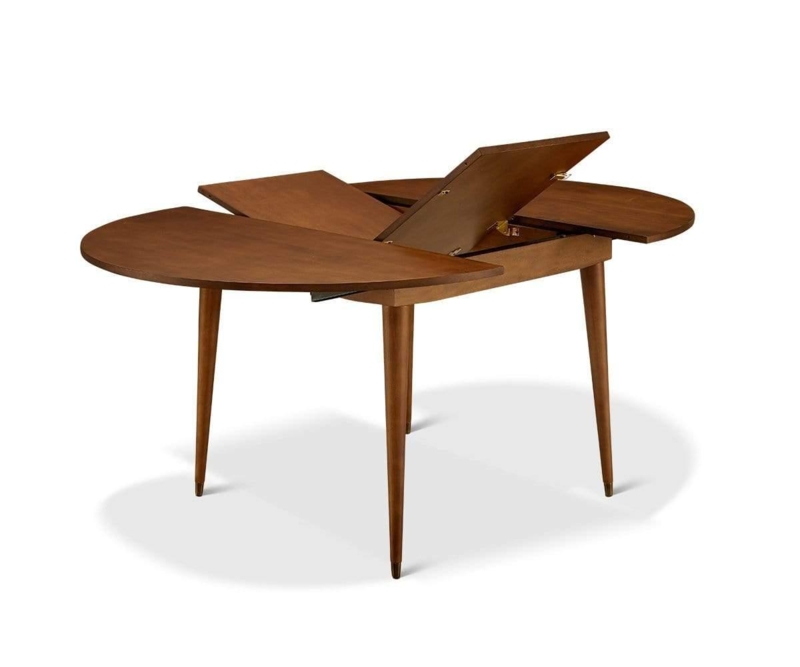 Holfred Round Extension Dining Table - Timber Brown