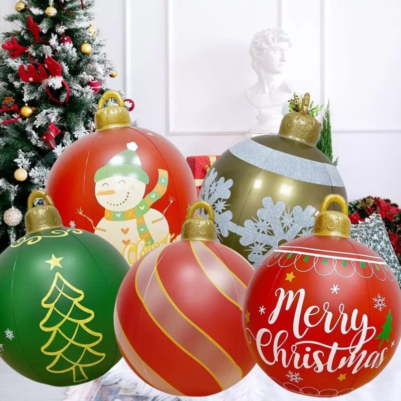 Holiday Decor Festive Graphics And Typography Matte Print Inflatables