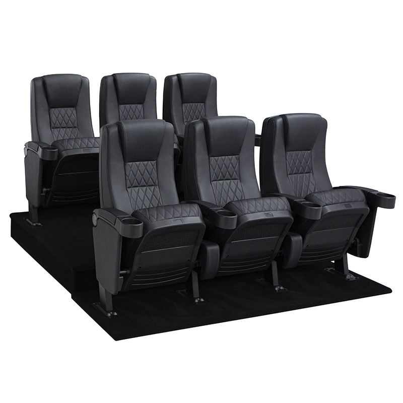 Home Theater Seats with Stadium Seating & Diamond Quilting