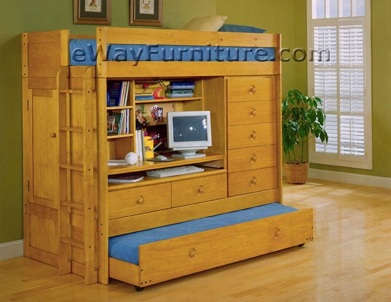 Loft Bed With Desk And Trundle