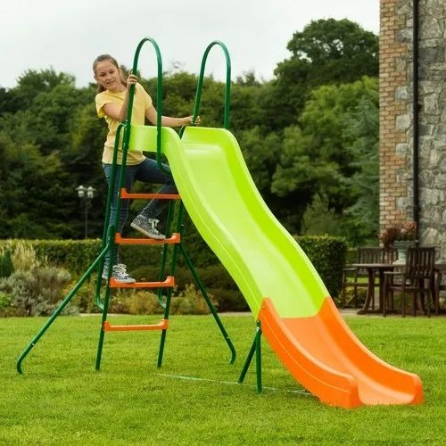 Kids Slide Forest Green Frame Tangerine Orange Exit Wavy Profile