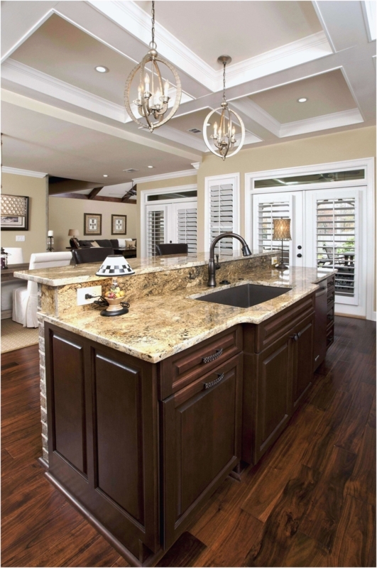 Kitchen Island Tiered Granite Bar Orbital Cage Pendant