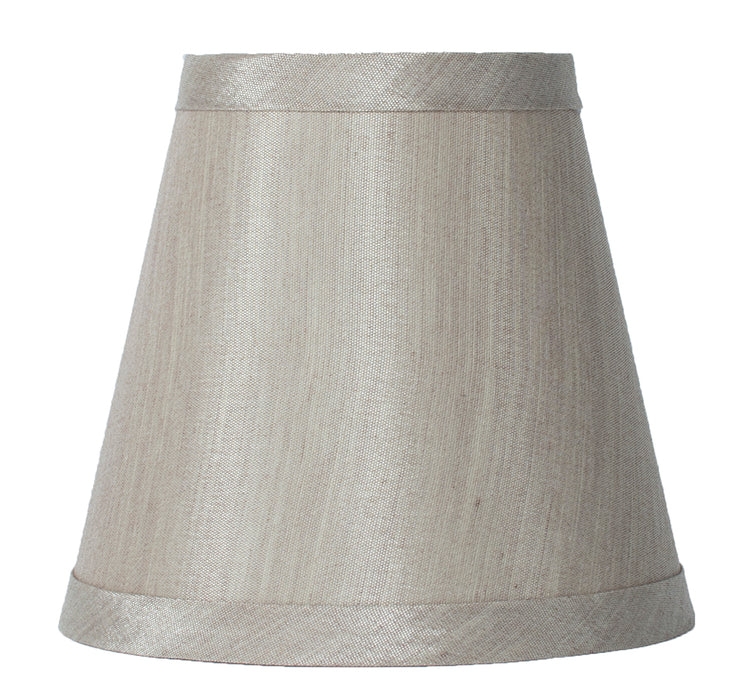 Lamp Shade Champagne Cream Subtle Shimmer Tapered Silk